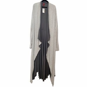 NWT Saks 5th Ave Jersey Knit Ankle Length Cardi